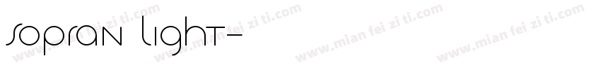 sopran light字体转换